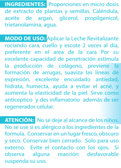 Leche Revitalizante (60 ml)